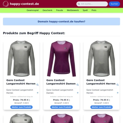 Screenshot happy-contest.de