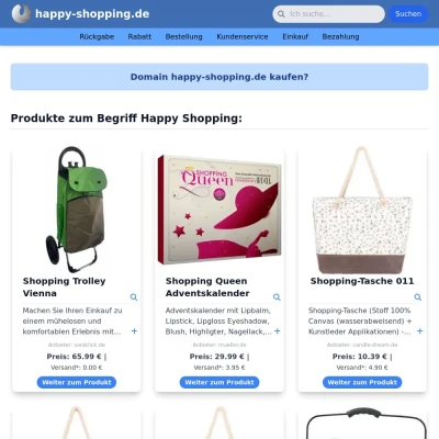 Screenshot happy-shopping.de