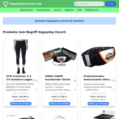 Screenshot happyday-escort.de