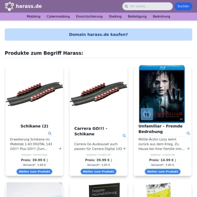 Screenshot harass.de