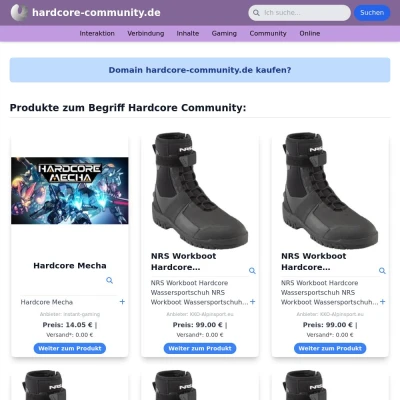 Screenshot hardcore-community.de