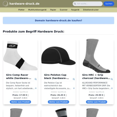 Screenshot hardware-druck.de