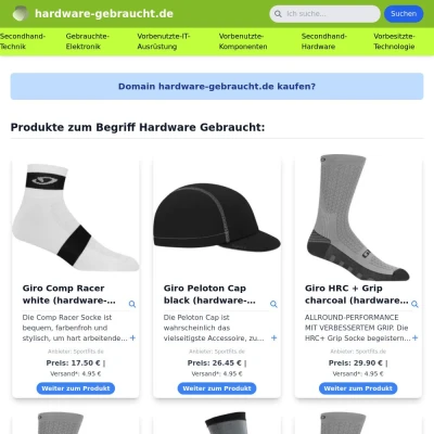Screenshot hardware-gebraucht.de