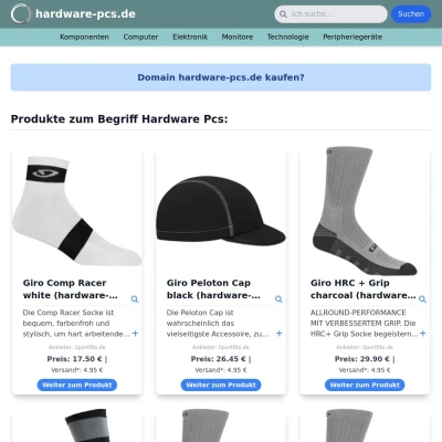 Screenshot hardware-pcs.de