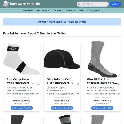 Screenshot hardware-teile.de