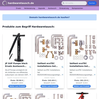 Screenshot hardwaretausch.de