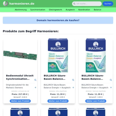 Screenshot harmonieren.de