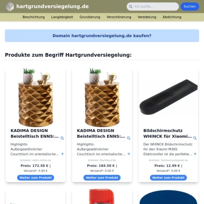 Screenshot hartgrundversiegelung.de