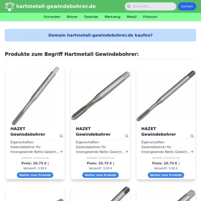 Screenshot hartmetall-gewindebohrer.de