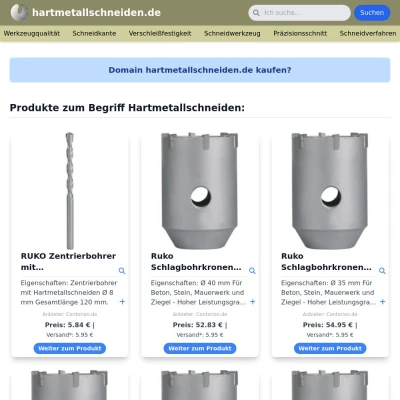 Screenshot hartmetallschneiden.de