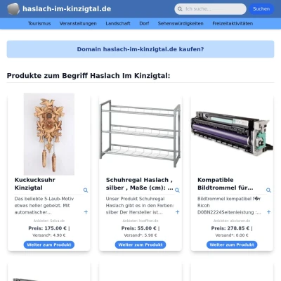 Screenshot haslach-im-kinzigtal.de