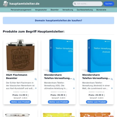 Screenshot hauptamtsleiter.de