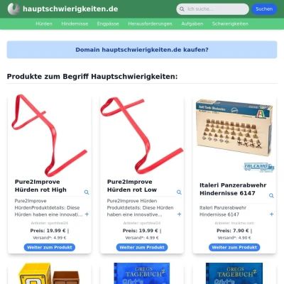 Screenshot hauptschwierigkeiten.de