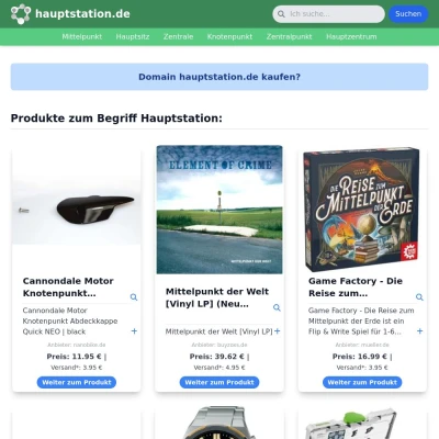 Screenshot hauptstation.de