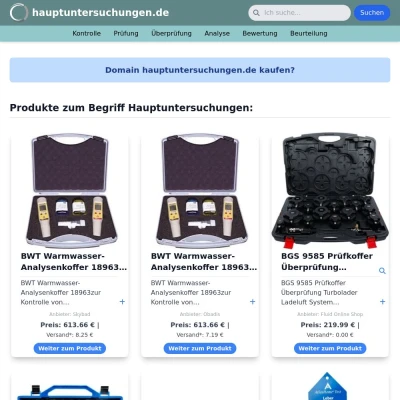 Screenshot hauptuntersuchungen.de