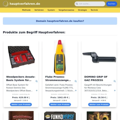 Screenshot hauptverfahren.de