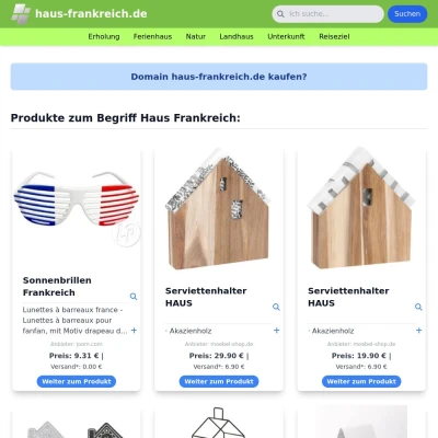 Screenshot haus-frankreich.de
