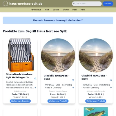 Screenshot haus-nordsee-sylt.de