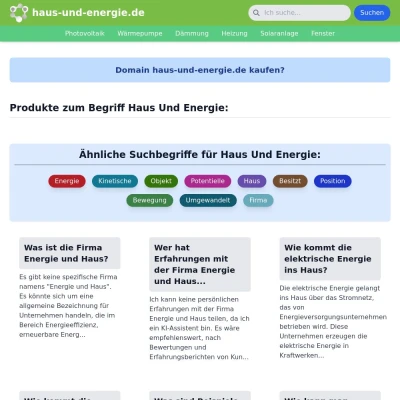 Screenshot haus-und-energie.de