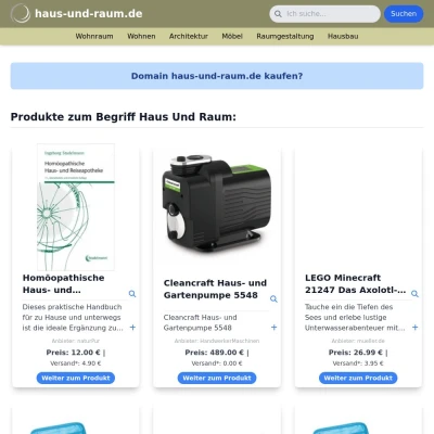 Screenshot haus-und-raum.de