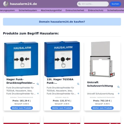 Screenshot hausalarm24.de