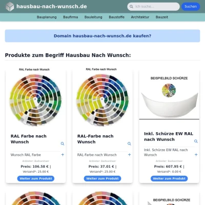 Screenshot hausbau-nach-wunsch.de