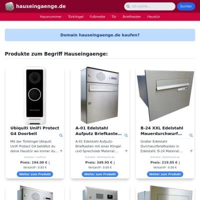 Screenshot hauseingaenge.de