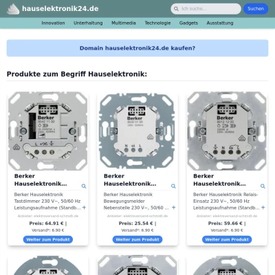 Screenshot hauselektronik24.de