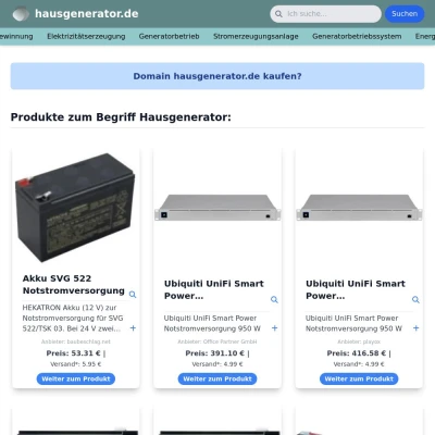 Screenshot hausgenerator.de