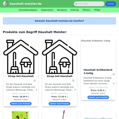 Screenshot haushalt-meister.de