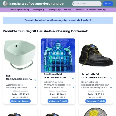 Screenshot haushaltsaufloesung-dortmund.de