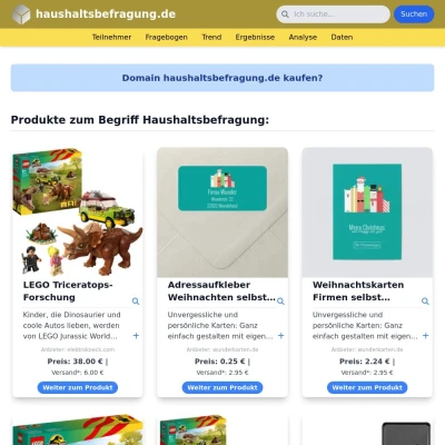 Screenshot haushaltsbefragung.de