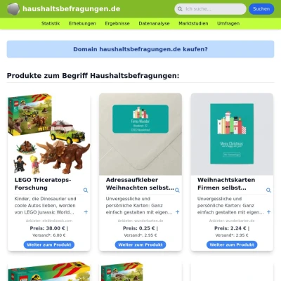 Screenshot haushaltsbefragungen.de