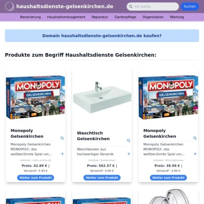 Screenshot haushaltsdienste-gelsenkirchen.de