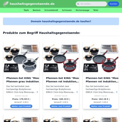 Screenshot haushaltsgegenstaende.de