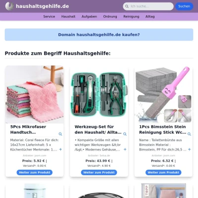 Screenshot haushaltsgehilfe.de