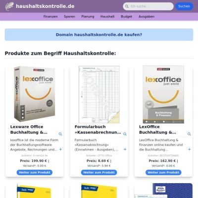 Screenshot haushaltskontrolle.de