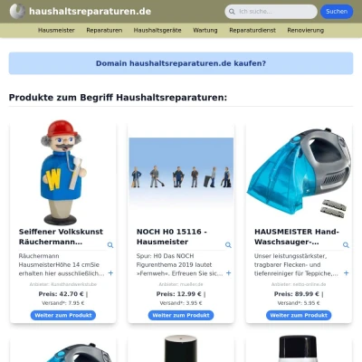 Screenshot haushaltsreparaturen.de