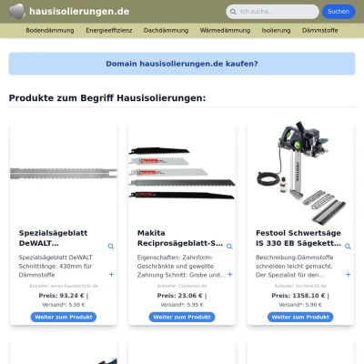 Screenshot hausisolierungen.de