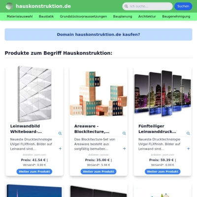 Screenshot hauskonstruktion.de