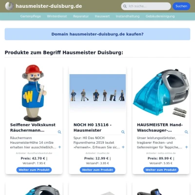 Screenshot hausmeister-duisburg.de