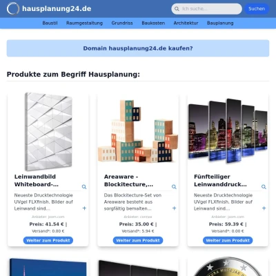 Screenshot hausplanung24.de