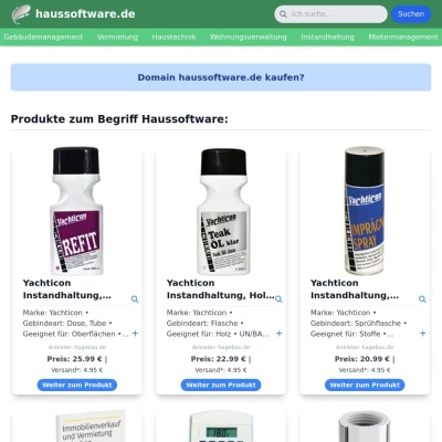 Screenshot haussoftware.de