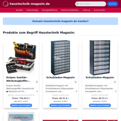 Screenshot haustechnik-magazin.de