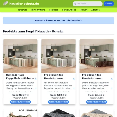 Screenshot haustier-schutz.de
