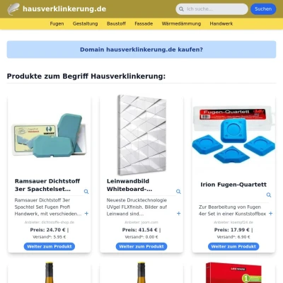 Screenshot hausverklinkerung.de