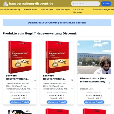 Screenshot hausverwaltung-discount.de