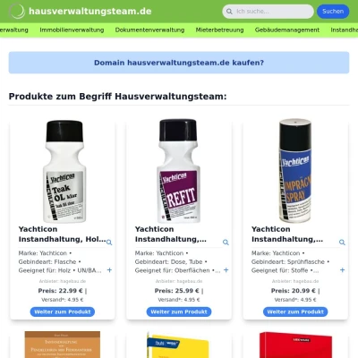 Screenshot hausverwaltungsteam.de