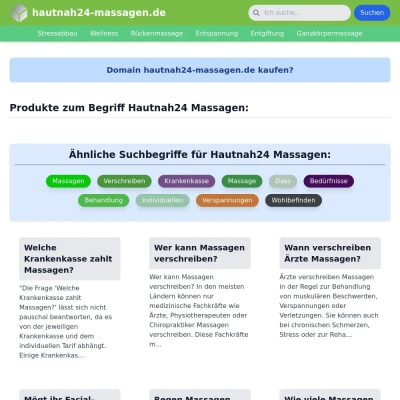 Screenshot hautnah24-massagen.de