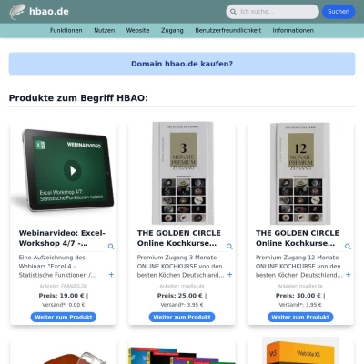 Screenshot hbao.de